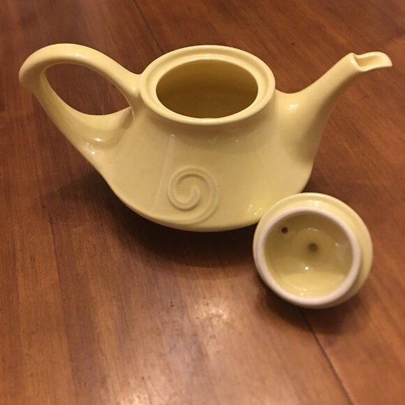 1940's "Atomic Age" Ohio Pottery Musical Teapot - Picture 4 of 7